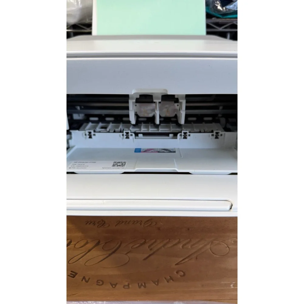 HP DeskJet 2700 All-in-One Wireless Color Inkjet Printer White Grey 7HC67A